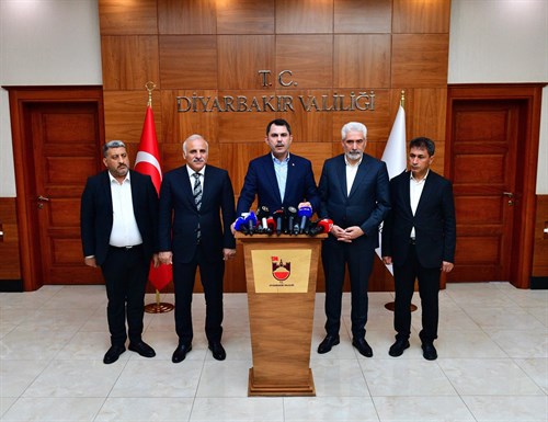 Çevre Şehircilik ve İklim Değişikliği Bakanı Kurum Diyarbakır'da